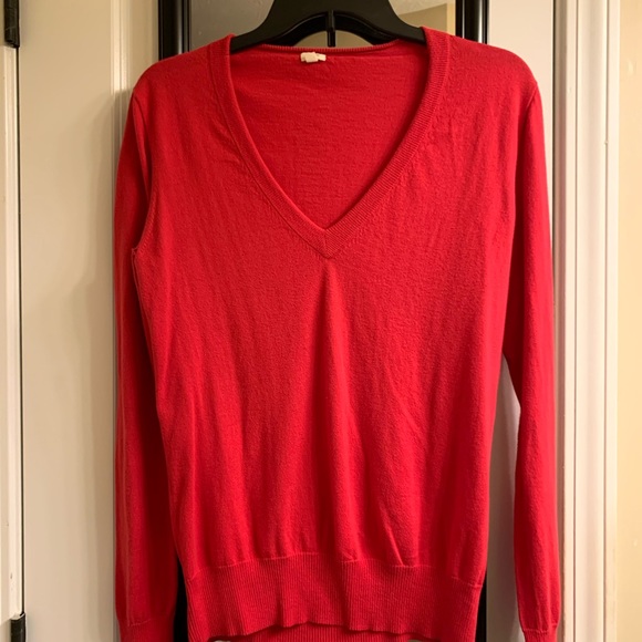 J. Crew v-neck cotton sweater - Picture 1 of 3